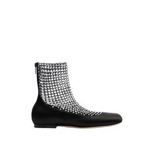 RENE CAOVILLA Crystal Mesh Ballet Flats Women BLACK Ballerinas